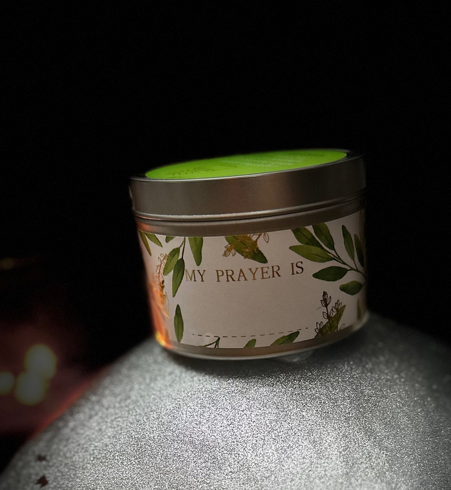 White Sage Candle — Oracle Blessed with Crystal Stones